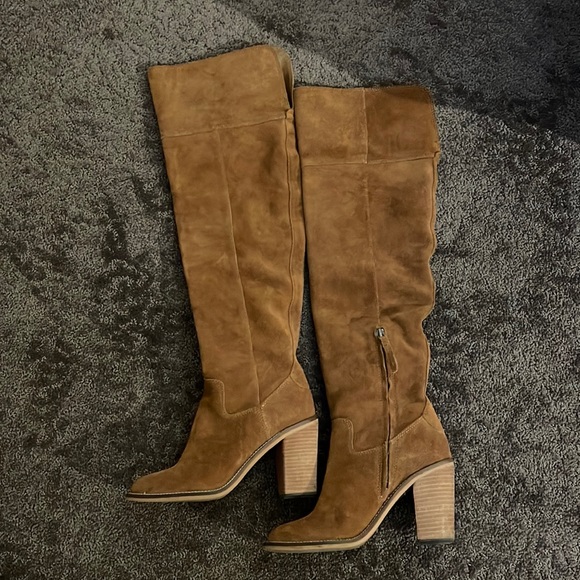 STEVE MADDEN OVER THE KNEE SUEDE BOOTS - ORLANDO - Picture 1 of 7